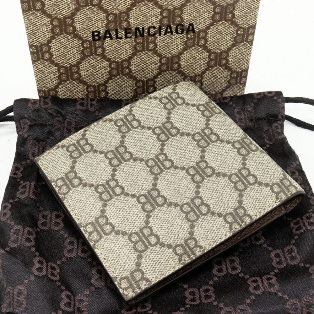 Gucci x Balenciaga Compact Wallet Beige - Picture 2 of 5